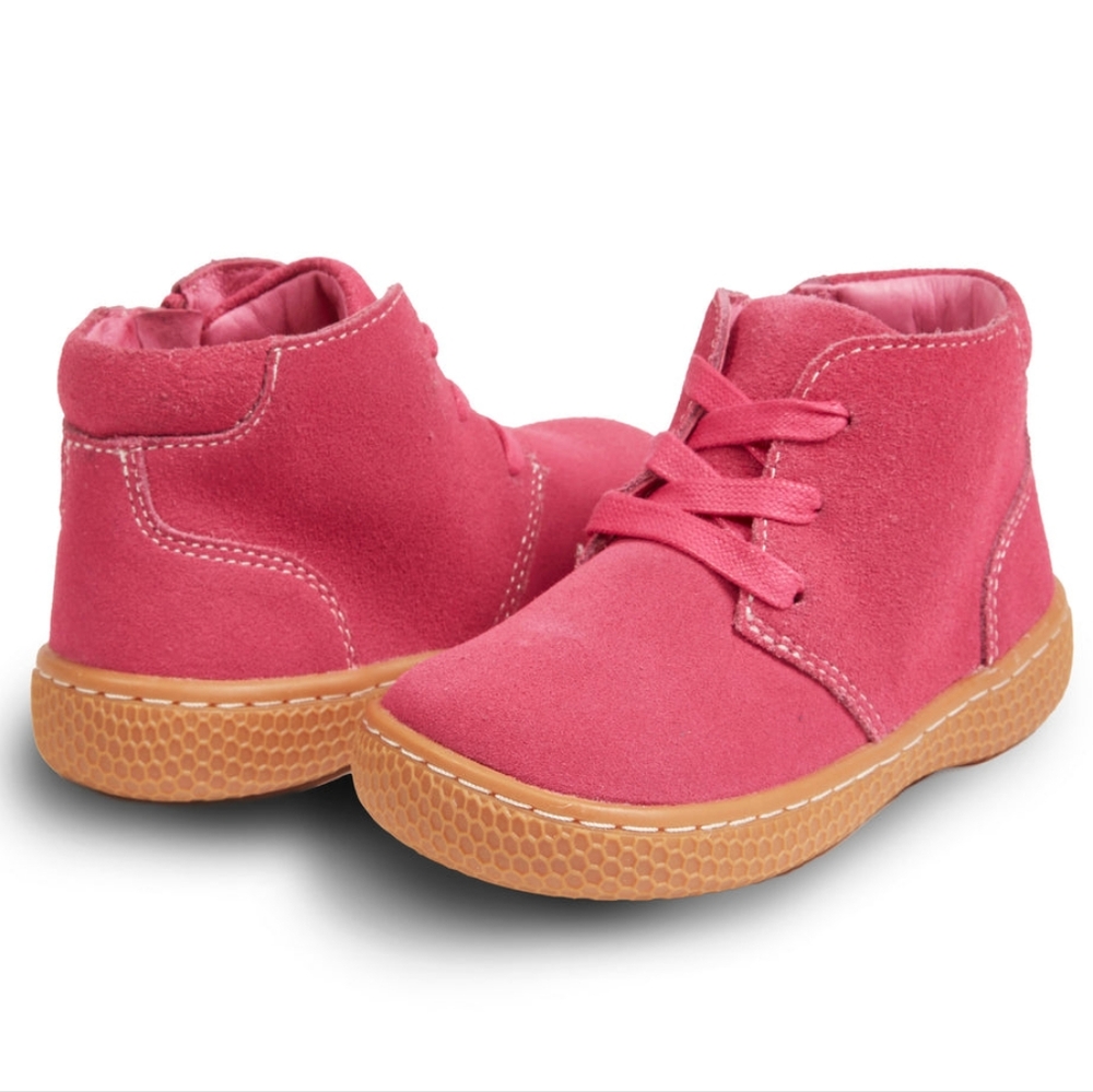 Girls Livie & Luca Magenta Pink Suede MIGHTY Chukka Boots Size 11 NEW in Box